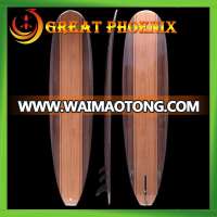 Wholesale EPS foam wood or bamboo veneer longboard surfboard